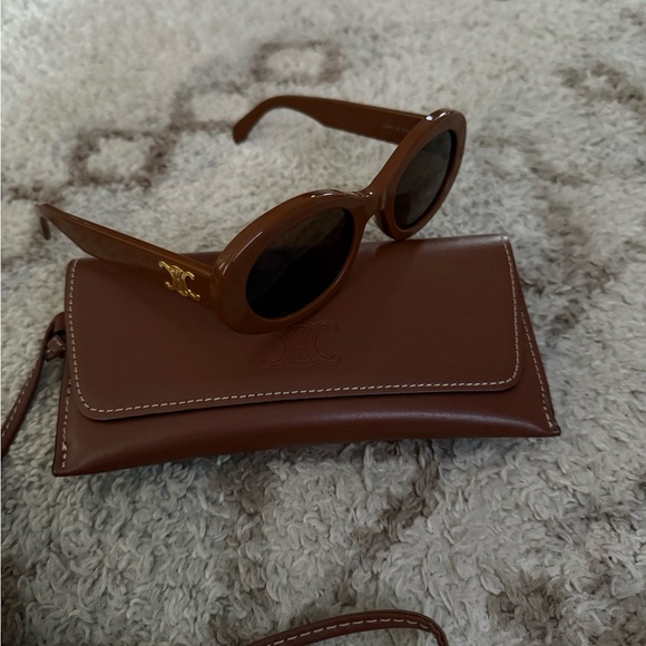 Celine Accessories - Celine Triomphe Brown  Sunglasses